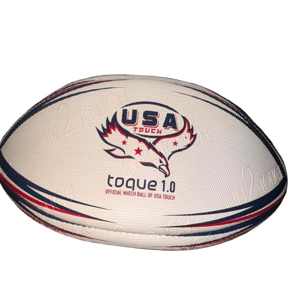 Canterbury USA Touch Toque 1.0 Official Match Rugby Ball White